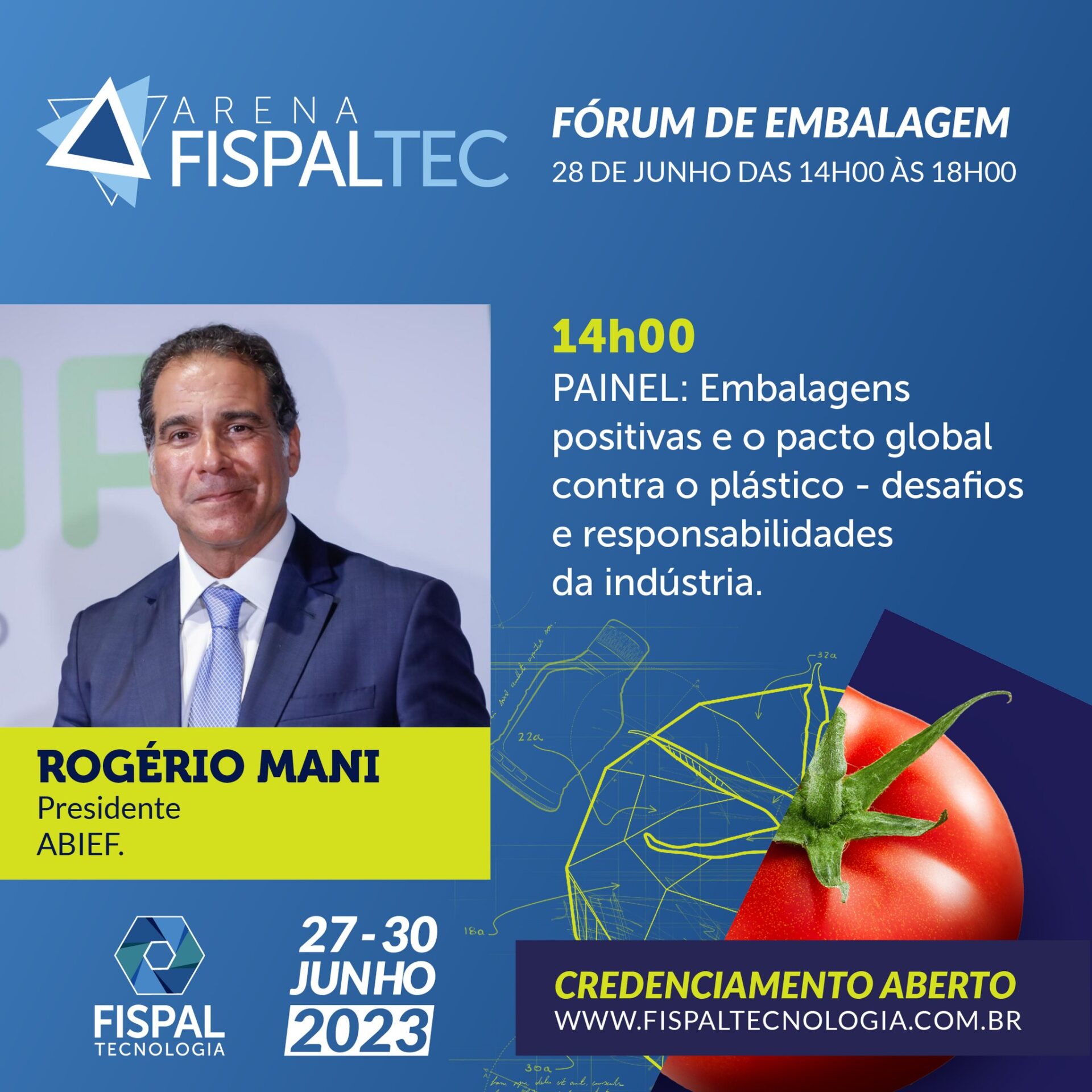 O Presidente Da ABIEF, Empresário Rogerio Mani, Será Um Dos Panelistas No Fórum De Embalagem Da Arena Fispal Tec, Como Parte Da Programação De Conteúdo Da Fispal Tecnologia 2023.